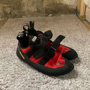 Boreal climbing shoes.